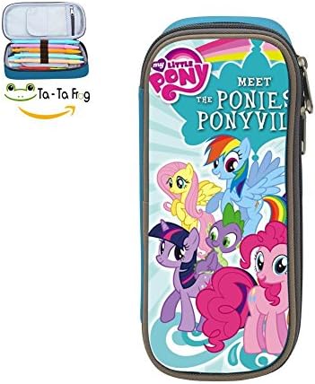 Rainbow_Pony Unicorn Pencil Bag Storage Organizer Stationery Pen Case