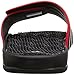 adidas Performance Men's Adissage 2.0 Stripes Athletic Sandal, Ray Red/Black/Black, 8 M US