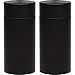 HIDE Stash Jar - Airtight Smell Proof Durable Multi-Use Portable Metal Herb and Spice Jar Container. Waterproof Aluminum Screw-top Lid Lock (Pack of 2, Black)