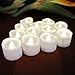 LED Lytes Flameless Candles, Set of 12 Battery Operated Tea Lights with 6 Hour Timer and Warm White Flame