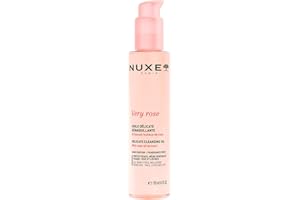 NUXE Very Rose Delicate Cleansing Oil – Waterproof Makeup Remover for Face & Eyes – Rose Floral & Sweet Almond Oil – Vegan, F