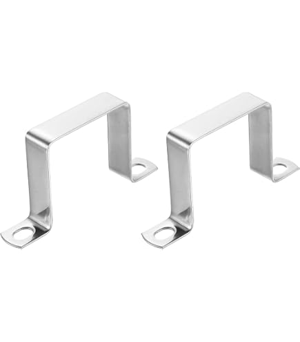 6 Pièces Connecteurs En U Acier Inoxydable 304 22x27mm - Fixation Porte/fenêtre - Neuf