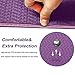 IUGA Yoga Mat Non Slip Textured Surface, Reversible Dual Color, Eco Friendly Yoga Mat with Carrying Strap, Thick Exercise & Workout Mat for Yoga, Pilates and Fitness (72″x 24″x 6mm) (Purple/Pink)thumb 4