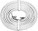 Power Gear Telephone Line Cord, 50 Feet, Phone Cord, Modular Jack Ends, Works for Phone, Modem or Fax Machine, for Use in Home or Office, White, 76530