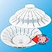 DANCO Universal Bathroom Bathtub Suction Cup Hair Catcher Strainer and Snare | Fits Lift & Turn, Push Button & Trip Lever Bathtub Drains | White (10771)