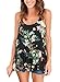 FARYSAYS Womens Summer Floral Print Loose Tank Top Black XX-Large