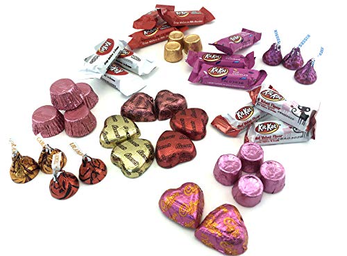 image for LAETAFOOD Valentines Day Chocolate Assortment, Kit Kat Miniatures, Rol