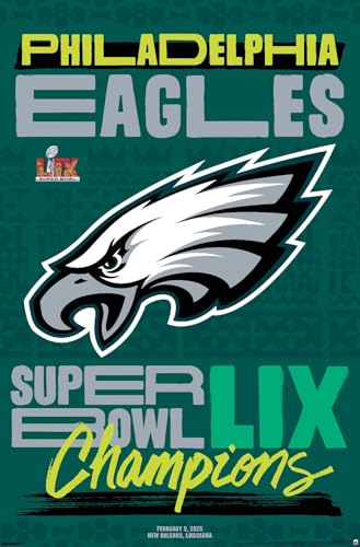 Trends International NFL Philadelphia Eagles - Super Bowl LIX Championship Team…