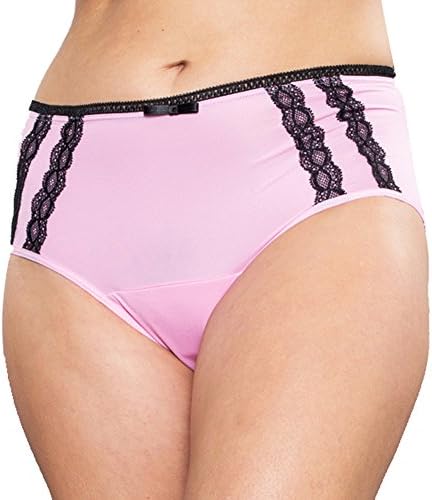 2014 Award Winning Fannypants Venice Smartwear Washable Incontinence Panty (Large, English Rose)