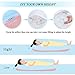 Meiz Pregnancy Pillow U Shaped, Pregnancy Body Pillow for Pregnant Women with Pregnancy Pillow Cotton Cover, Blue & Pink