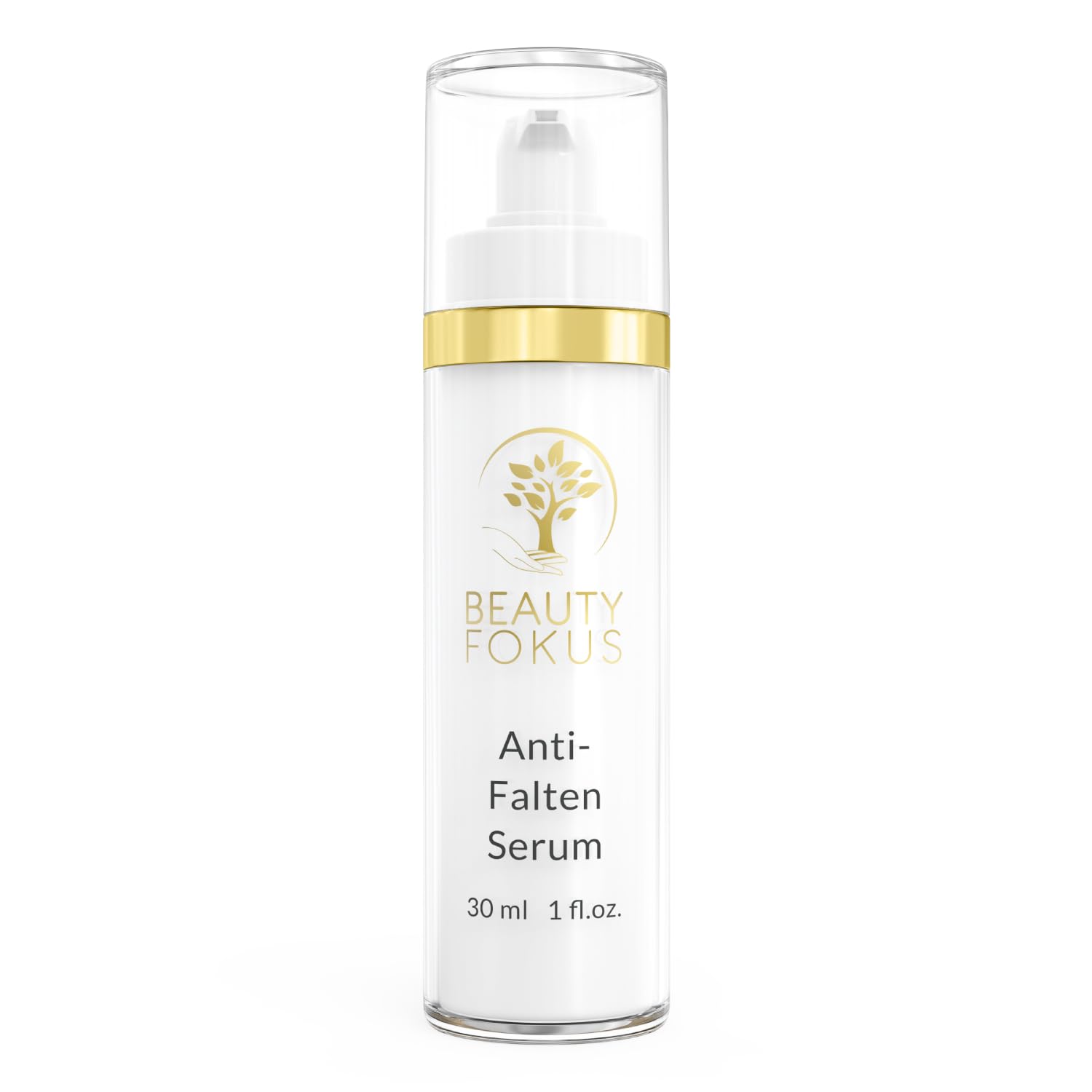 BeautyFokus Anti-Falten Serum | vegane Anti-Aging Naturkosmetik für Gesicht, Hals & Dekolleté mit Hyaluronsäure - 9 Wirkstoffe hochkonzentriert - 30 ml - in Deutschland produziert