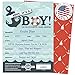Koko Paper Co It’s A Boy Nautical Baby Shower Invitations with Tear-Off Diaper Raffle Tickets. 25 5x7 Fill in The Blank Style Invites with White A7 Envelopes.