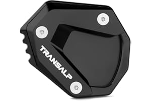 Mokiton Motorcycle Side Stand Extension Kickstand Plate Compatible With H.onda Transalp XL750 2023 2024 | Foot Pad Support XL 750 Transalp750 Accessories (black)