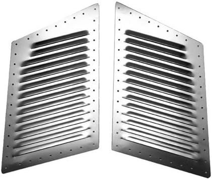 RunCool Medium Natural Aluminum Hi-Flow Hood Louvers