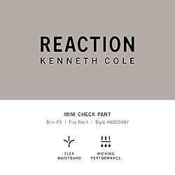 Kenneth Cole REACTION mens Techni-cole Mini Check