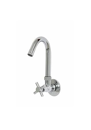TOTAL HOME Sink Cock Tap for Kitchen/Bathroom Corsa (Chrome Finished)