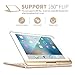 iPad Keyboard Case for iPad 2018 (6th Gen) - iPad 2017 (5th Gen) - iPad Pro 9.7 - iPad Air 2 & 1-360 Rotatable - 7 Color Backlit- Wireless Bluetooth - Smart iPad Case with Keyboard (9.7, Gold)