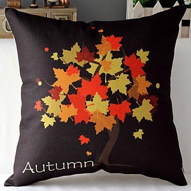 JOMOO Modern Style Autumn Tree Patterned Cotton/Linen Decorative Pillow Cover