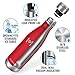HOMPO Stainless Steel Water Bottle - 12oz/ 350ml BPA Vacuum Insulated Metal reusable Water Bottle, Double Walled keeps Hot & Cold leak proof Drinks bottle for kids, sports, gym (Red)