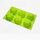 X-Haibei Sunflower Chrysanthemum Soap Chocolate Muffin Cupcake Mold Silicone for Homemade