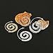 Indexu Round Swirl Maze Spiral Threader Earrings Jagged Circles Earrings