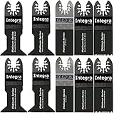 10pc Mixed Saw Wood Bi-metal Precision Pack Oscillating Multitool Quick Release Saw Blades Fit Fein Multimaster Porter Cable Black and Decker Genesis Bosch Dremel Ridgid Ryobi Makita Milwaukee Dewalt Chicago Stainley Skil Haussmann Craftsman