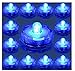 Trendmart Bright Led Underwater Submersible Waterproof Floral Decoration Tea Light Candle for Wedding/party / Xmas Decoration ( Blue12 Pcs )