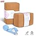 ARLTB Cork Yoga Blocks 2 Pack with Yoga Strap Set 9