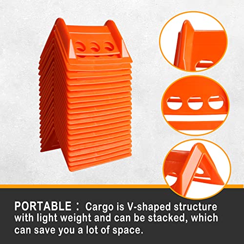 ENJ 20 Pack Flatbed Edge Protector, Edge Corner Tie Down Protector for