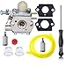 HIFROM Carburetor with Gasket Primer Bulbs Fuel Line Screwdriver Tool for Walbro # WT-973 Fits Troy-bilt TB21EC TB22EC TB32EC TB42BC TB80EC TB2040XP 753-06190 primary