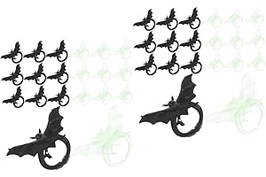 Veemoon Glow in The Dark Halloween Bat Finger Accessories - 1 Set for Parties and Festive Celebrations