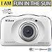 Nikon COOLPIX W100 13.2MP 1080P Digital Camera w/ 3X Zoom Lens, WiFi, SnapBridge, White (26515B) - (Renewed)