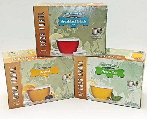 K-cup Hot Tea 72 Count Sampler Breakfast Black Green Tea &amp; Herbal Tea