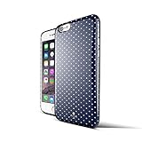 iPhone 6 case for girls, Akna Stylish Guardian Series Hard Case + Soft TPU Rubber Frame Hybrid Impact Cover for iPhone 6 [Retail Packing]*[Navy Blue Stripe](U.S)
