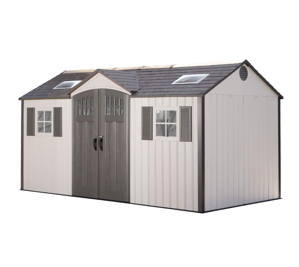 Photo 1 of Lifetime 60138 Outdoor Storage Shed, Desert Sand, 15 x 8 Feet MULTIPLE BOX SET 3 PIECE FACTORY SEALED