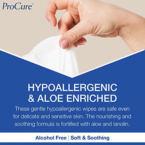 Disposable Wet Adult Wipes, 64 Pack Pre Moistened Soft Washcloths for