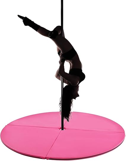 COSTWAY Pole Dance Mat Diámetro 150cm Grosor 5cm Colchoneta Seguridad Plegable para Entrenamiento Bailar Ejercicio (Rosa): Amazon.es: Deportes y aire libre