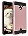 BLU R1 HD Case,SLMY(TM) [Shock Absorption] Drop Protection Hybrid Dual Layer Armor Protective Case Cover for BLU R1 HD(2016 Released) Rose Gold
