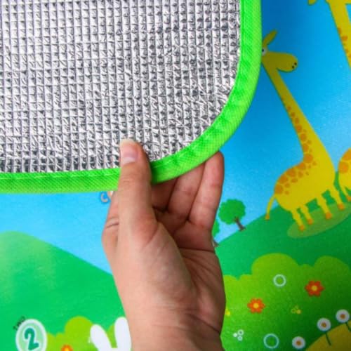 Tapete De Atividades Infantil Com Proteção Térmica Para Bebê 1,80 X 1,20m