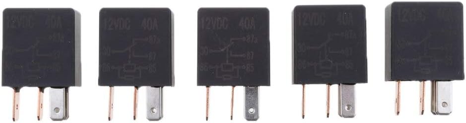 SANAZO- 5Pcs Automotive Change Over Changeover Micro Relay 30A 5-Pin Car Bike Van High Performance Car Accessories