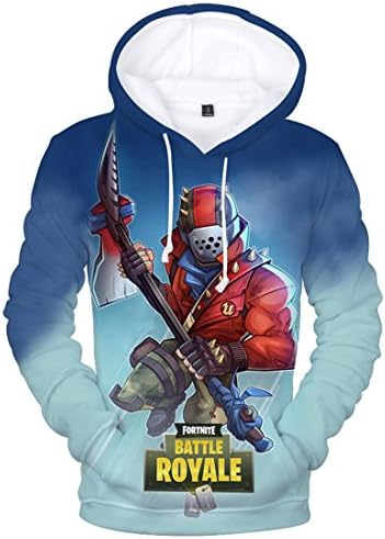 KIDSONE Premium Fnite 3D Printed Unisex Men Women Hoodie Novelty Teen Gaming Print Sweatshirt Pullover Top