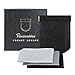 Pocket Square Holder, Men's Suit Handkerchief Keeper, 3.5” x 4.5”, Black, Felt