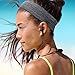 TecUnite 2 Pieces Sports Headband Sweatband Non Slip, Stretch and Moisture Wicking Men and Women Elastic Sports Head Bands for Yoga, Running, Cycling, Tennis, Working Out