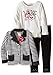 Little Lass Girls' 3 Piece Jacket Set Stripes