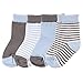 Luvable Friends Basic Crew Socks, Light Blue, 6-12 Months