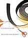 High Density Foam Tape, Foam Seal Strip Black Adhesive Weather strip Foam Tape (32.8 feet length(2Inch Wide X 1/8Inch Thick))
