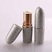 Coobbar 5pcs Silver Bullet Shape Empty Refillable Bottle Lip Gloss Tube Lip Balm Bottle Container Rotating Lipstick Holder Mini Sample Bottle
