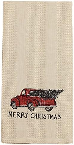 The Country House Collection Red Truck Christmas Towel