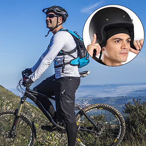 4 Pack Cycling Skull Caps Helmet Liner Cooling Caps Sweat Wicking Cycling Beanie Caps Chemo caps Dry Fit Sports Running Hat for Men Women Motorcycle Under Helmet Hard Hats Liner Hiking Exercise - Thumbnail 6