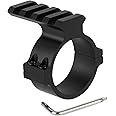 ToopMount 34 mm Scope Rings Adaptor with 4 Slots Picatinny Rail, 34mm Scope Mounted Picatinny Adapter, Tactical Light Barrel Clamp Mounts for Scope Flashlight, Picatinny Ring Mount